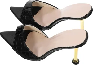 1 Pair of Pointy Shoes Fashion Sandals Summer High Heels Female Banquet Footwear