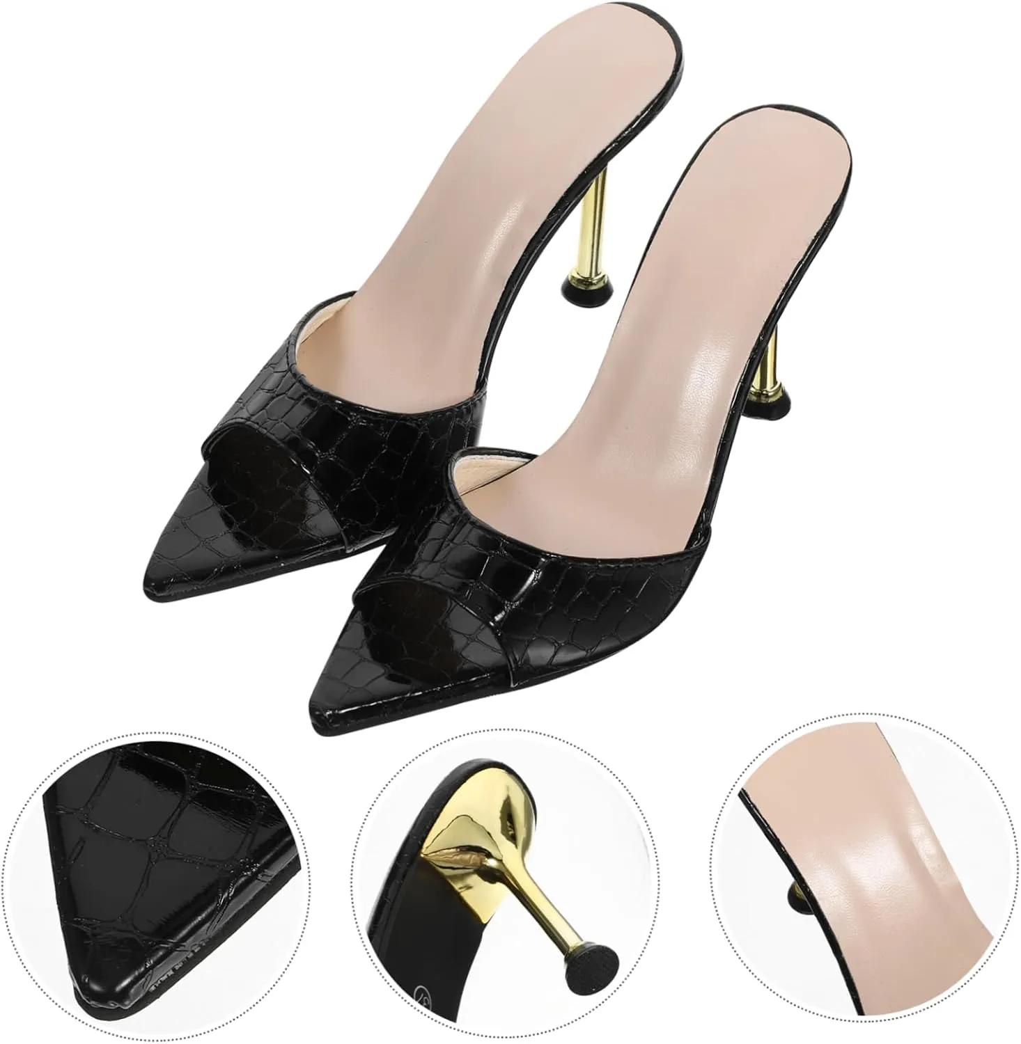 1 Pair of Pointy Shoes Fashion Sandals Summer High Heels Female Banquet Footwear