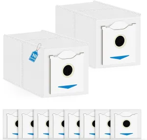 10 Pack N30 Dust Bags Compatible with ECOVACS DEEBOT N30 Omni/N30Pro Omni Robot Vacuum Cleaner, 4 Layers Effective Filtration