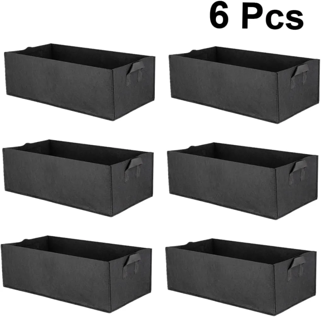12 Pcs 10 Gallon Grow Bags Potato Grow Bag Square Grow Bag Garden Plant Cultivation Bag Potato Growing
