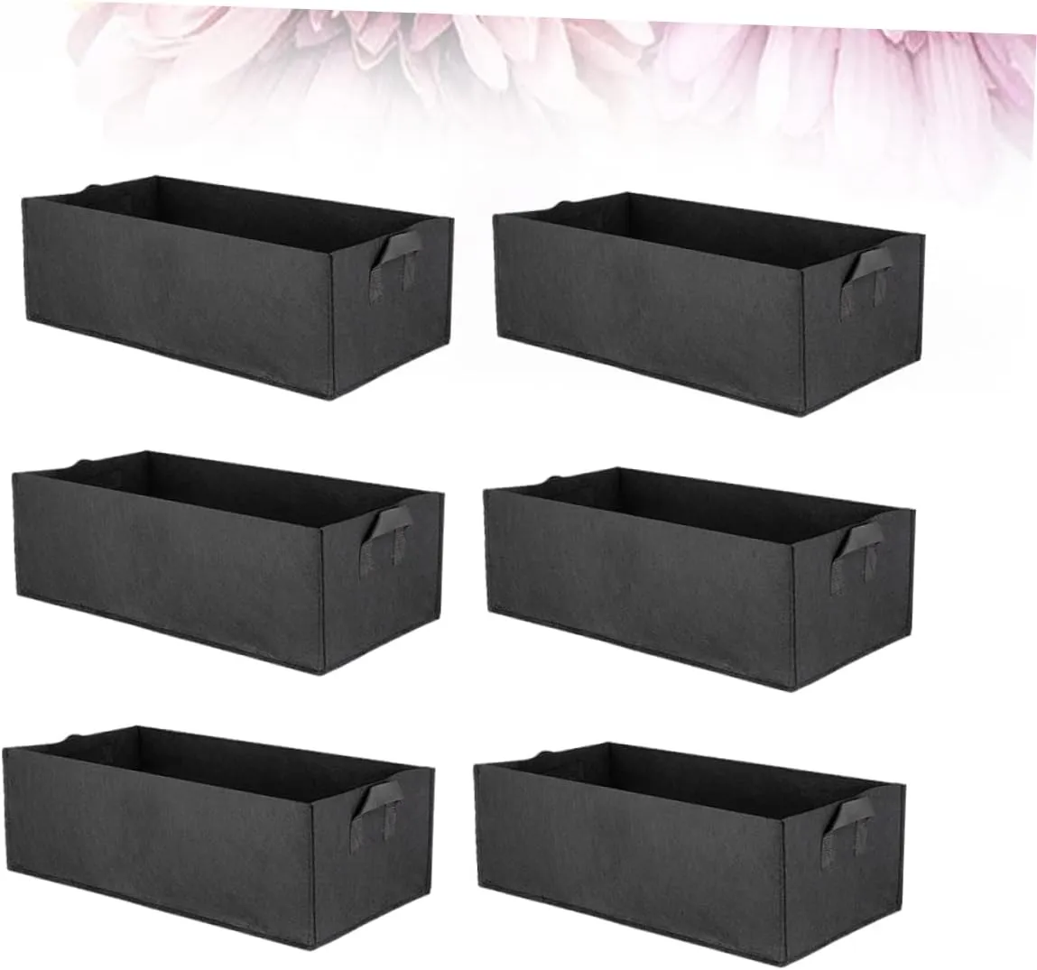 12 Pcs 10 Gallon Grow Bags Potato Grow Bag Square Grow Bag Garden Plant Cultivation Bag Potato Growing