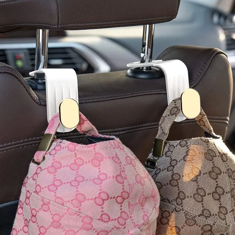 2 Pack for BMW Série 2 F22 F23 F45 F46 F87 Car Seat Headrest Hook Car Purse Hook Car Handbag Car seat Accessories Durable car Interior,B Silver