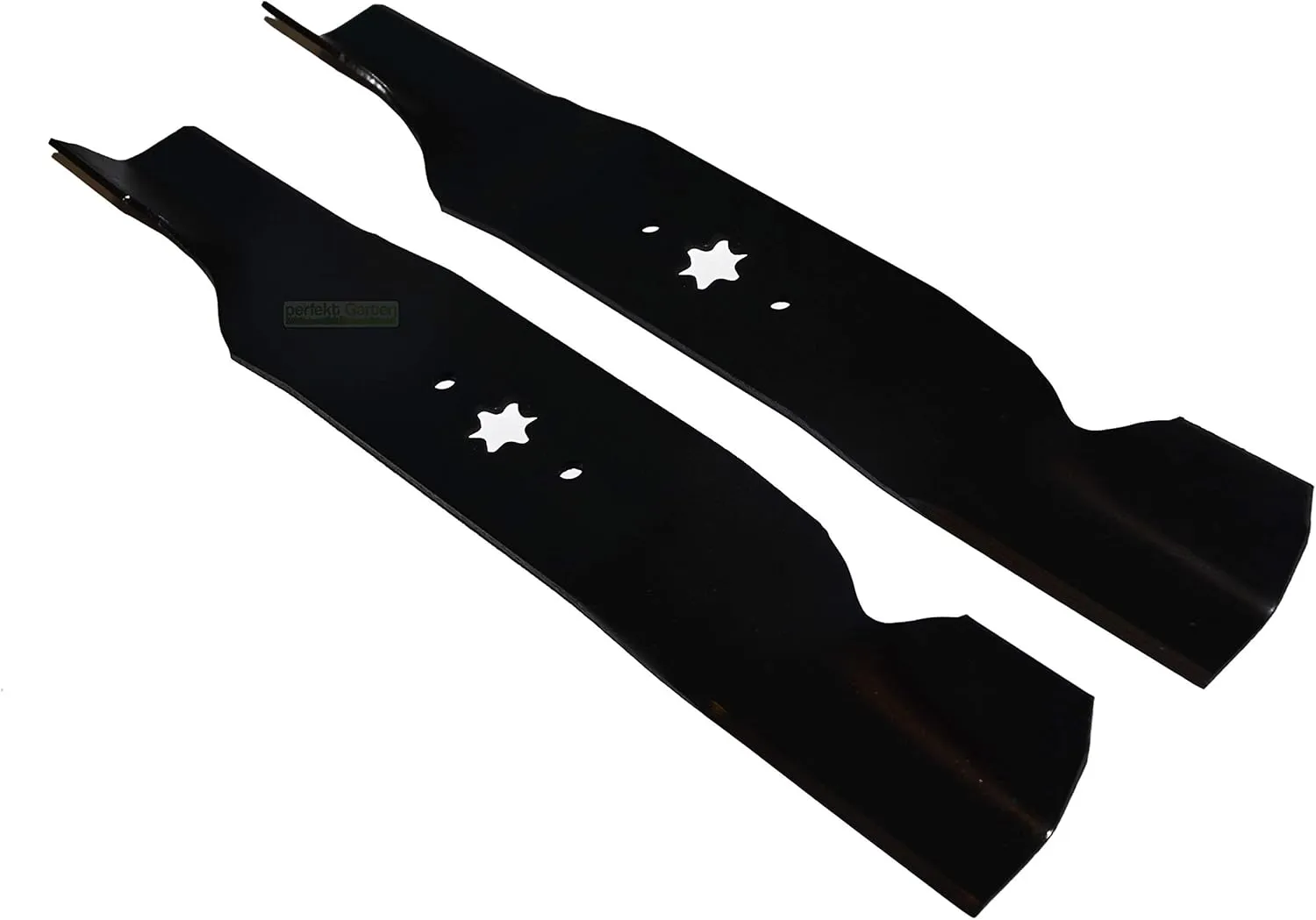 2 x 49 CM lawntractor Blade Set Compatible with Bolens BL 135/96 T/Columbia PX 125 B 96 H T/Efco Formula 96 M Storm 95/11.5 T/Gutbrod JLX LX 96 S SH