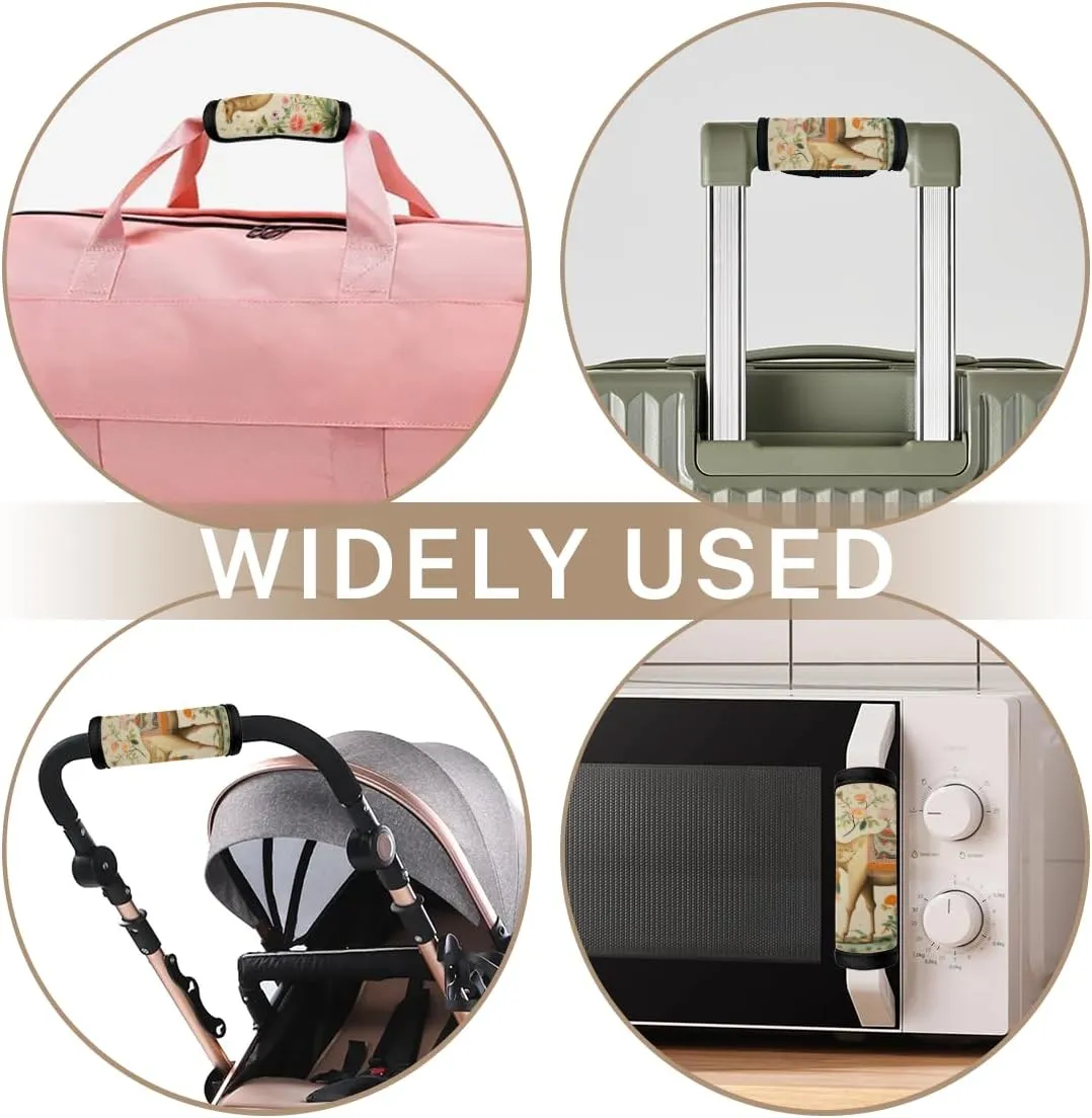 2Pcs Luggage Handle Wrap for Suitcase, Camel Animals Luggage Identifiers Travel Bag Wraps Suitcase Handle Protection Sleeve Cover