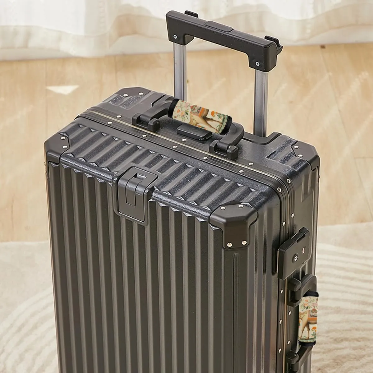 2Pcs Luggage Handle Wrap for Suitcase, Camel Animals Luggage Identifiers Travel Bag Wraps Suitcase Handle Protection Sleeve Cover