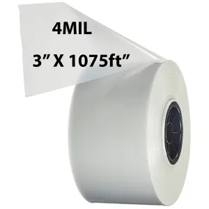 3 inch x 1075ft Poly Tubing Roll 4 Mil LDPE Low Density