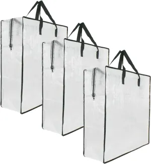 3 Pack Clear Storage Bags with Zipper and Handles, Blanket Bags For Closet Storage, Moving and Packing Supplies for College, Underbed Storage Organizer for Clothes Pillow Bedding Christmas Wreath