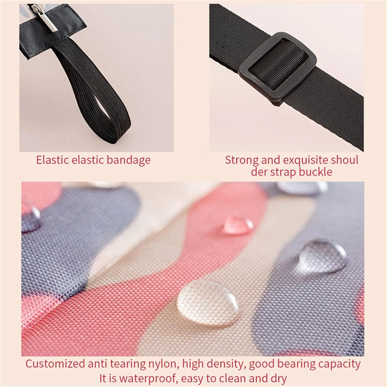3557 Portable Foldable Shopping Bag Large Capacity Multipurpose Storage Bag Sports Travel Shoulder Bag