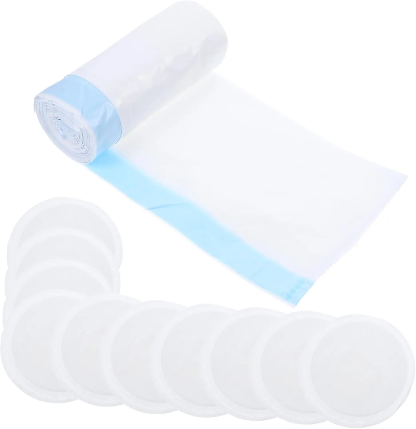 40 Pack of Portable Cleaning Potty Bags Urinal Bags for Public Toilets Travel Home Use