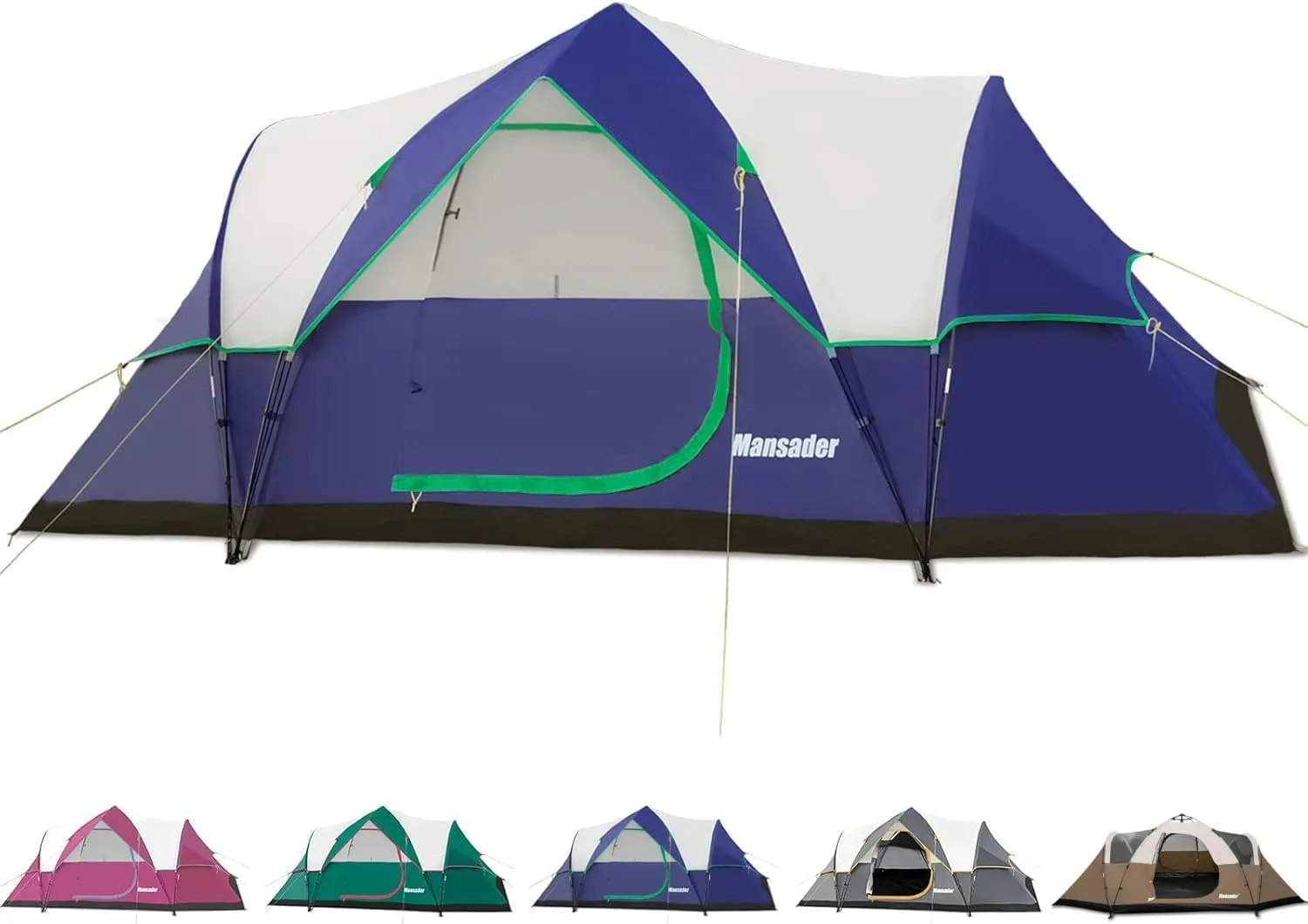 6 Person Family Camping Tent,Waterproof Windproof with Top Rainfly,Easy Set Up,Pop Up Tent for Outdoor Camping Hiking Trave