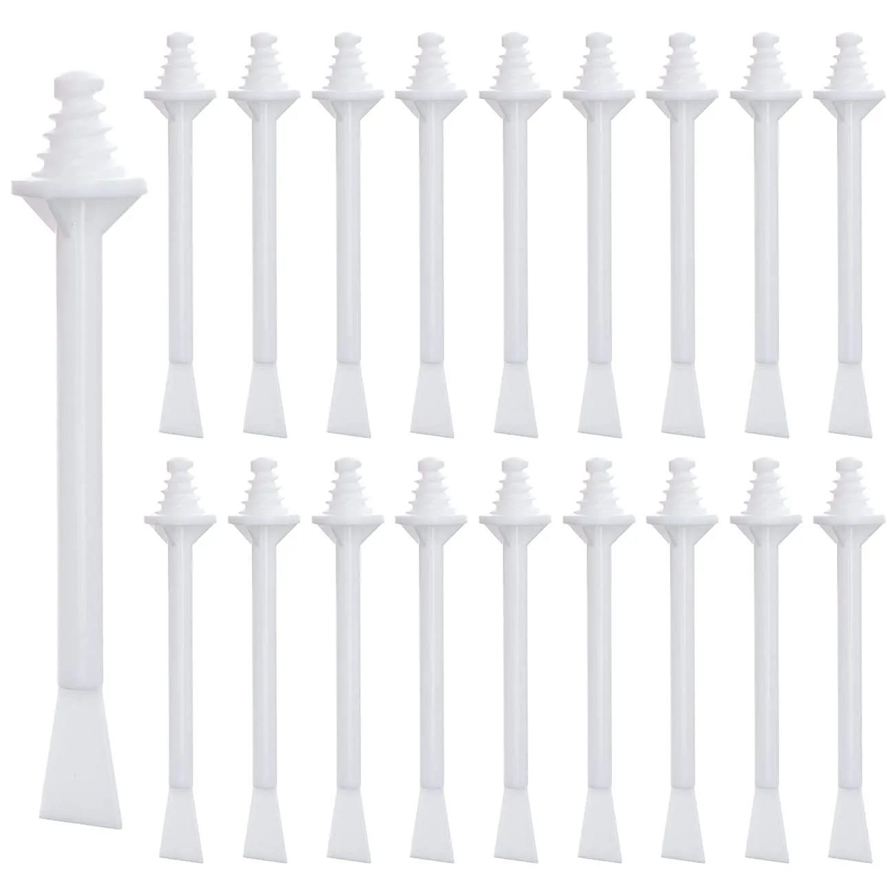 60 Pieces Plastic Wax Applicator Wands with Disposable Spatulas for Nose Hair Removal and Nostril Cleaning