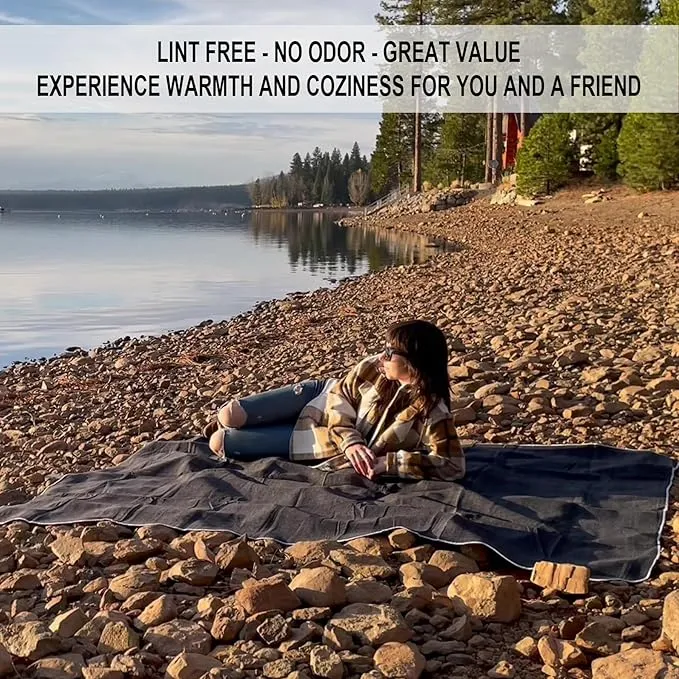 80% Wool Blanket - 5 lbs, Warm, Thick, Washable, Large 60" x 88" Military Camping Blanket, Super Soft - Great for Cold Weather, Camping, Hiking, Outdoors, Home, Survival & Emergency