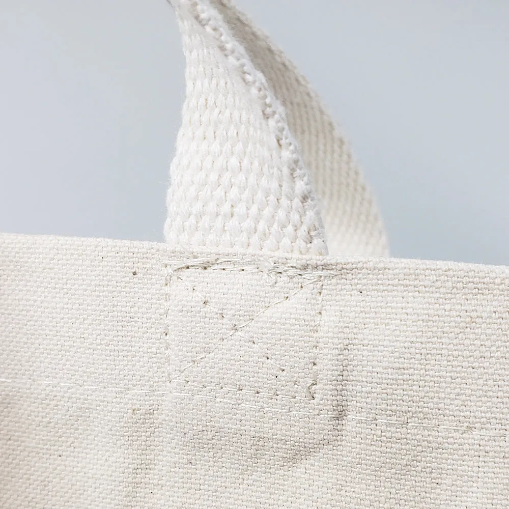 96 ct - 18 in Large Organic Canvas Shopper Tote Bags with Bottom Gusset - By Case