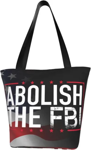 Abolish Defund The Fbi Fashion Shoulder Bag Large Capacity For Man Or Woman