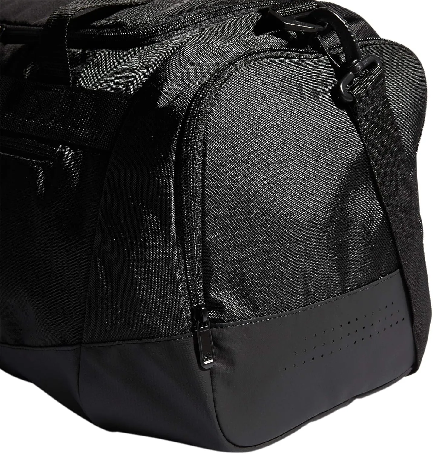 adidas Unisex Defender 4.0 Gym Duffel Bag for Men and Women, Black/White, Small (38L)