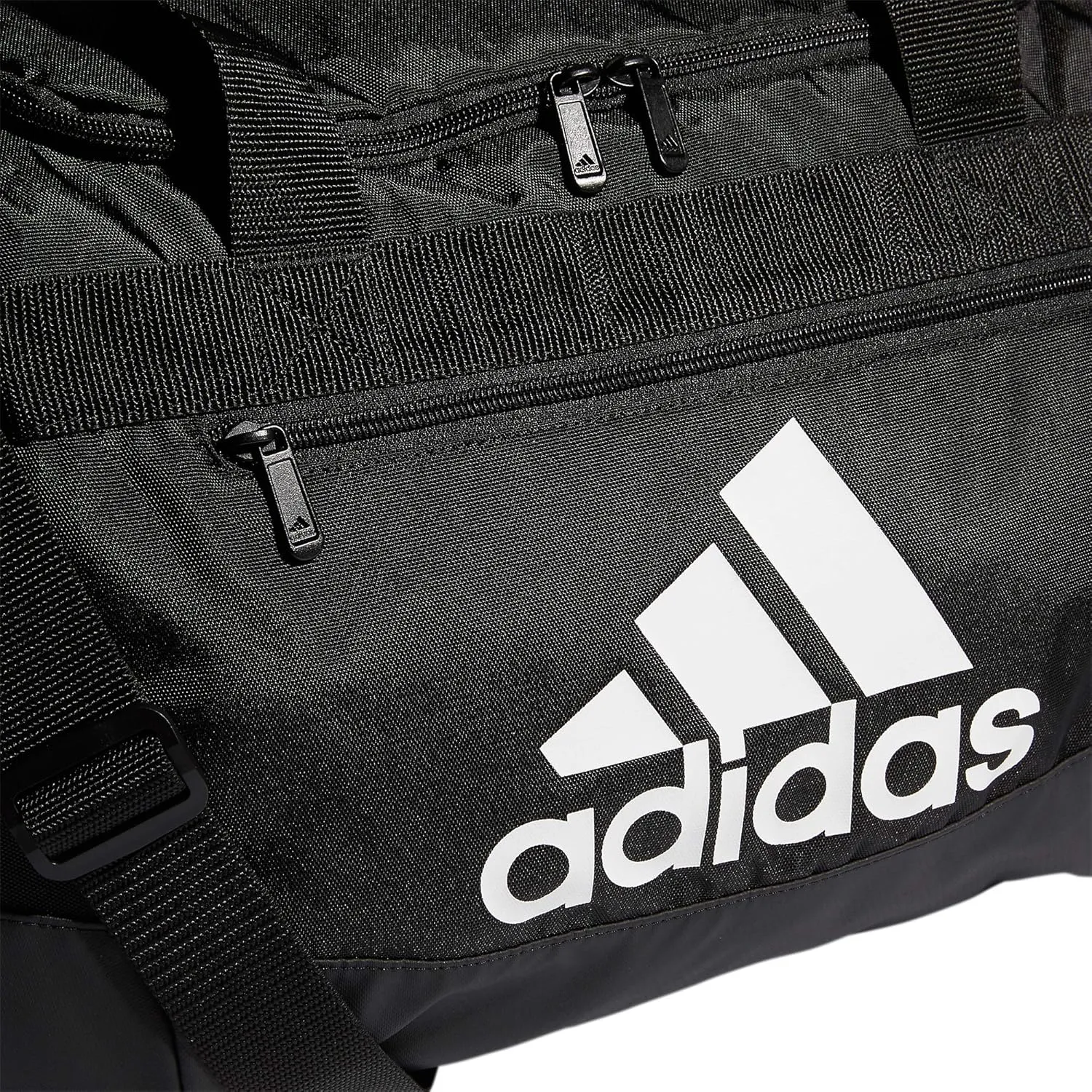 adidas Unisex Defender 4.0 Gym Duffel Bag for Men and Women, Black/White, Small (38L)