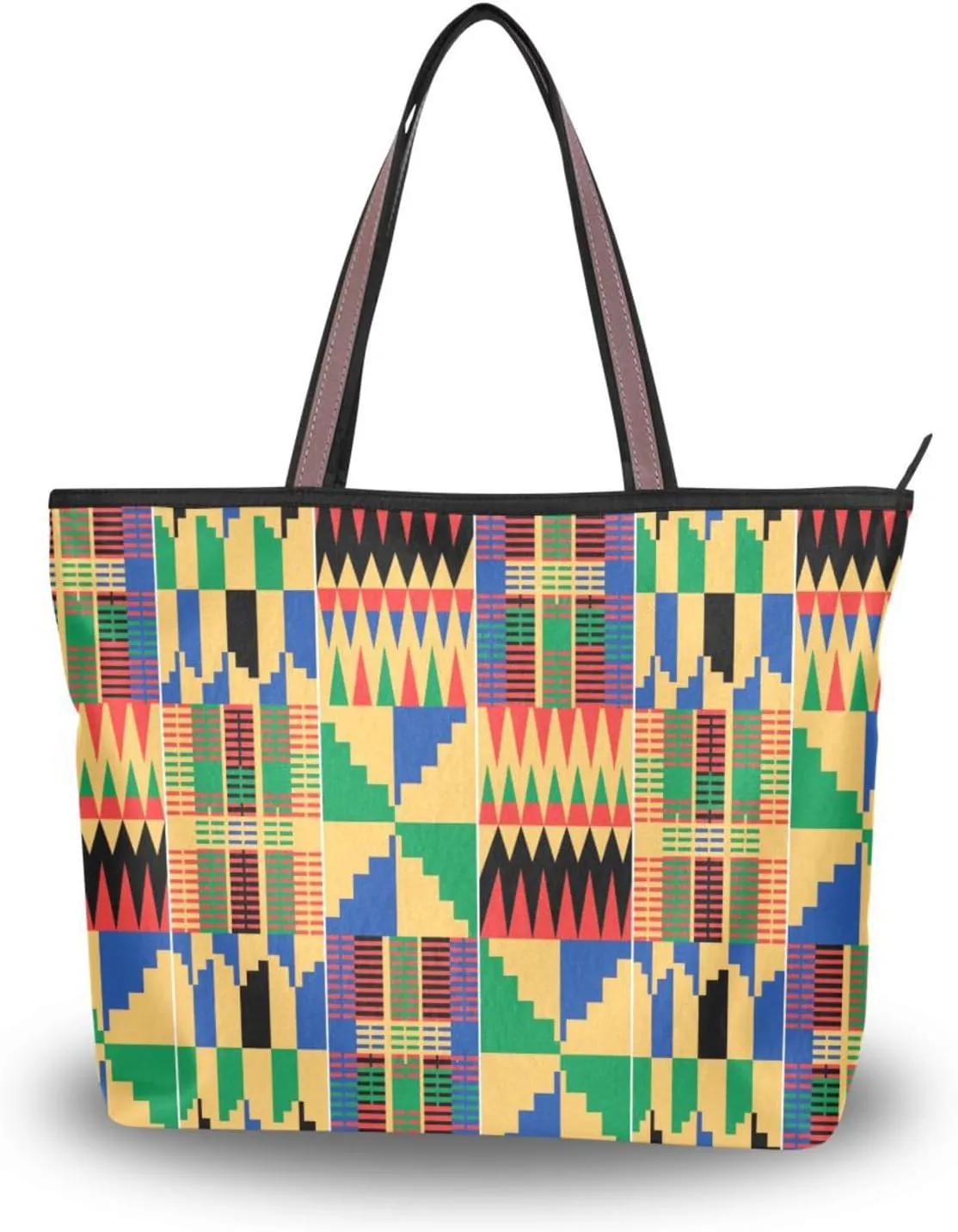 African Ghanaian Traditional Fashion Shoulder Bags Tote Bags Handbags For Women, L
