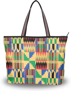 African Ghanaian Traditional Fashion Shoulder Bags Tote Bags Handbags For Women, L
