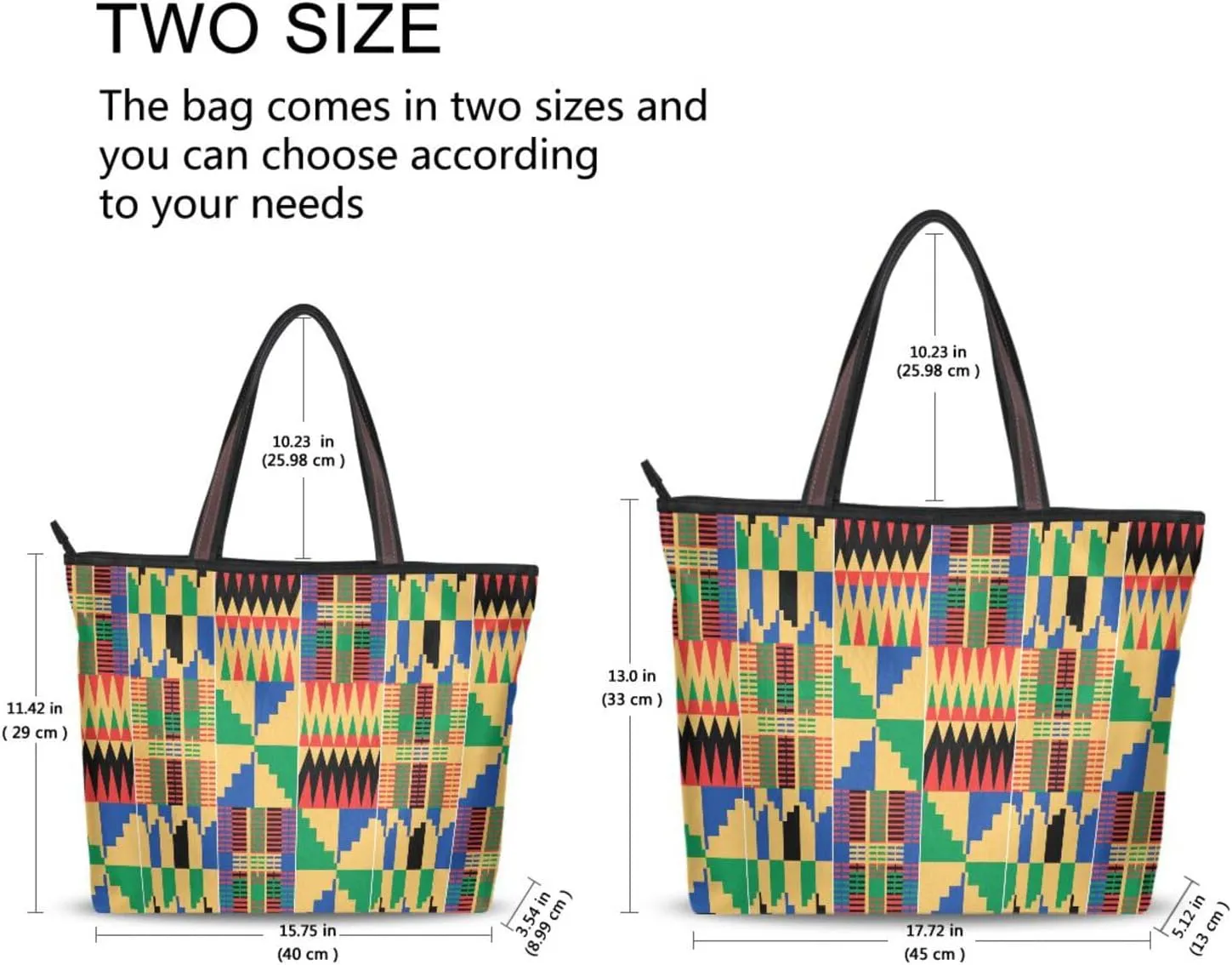African Ghanaian Traditional Fashion Shoulder Bags Tote Bags Handbags For Women, L