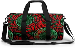 African Wax Print Novelty Large Duffel Bag Lightweight Gym Bag Travel Tote Bags