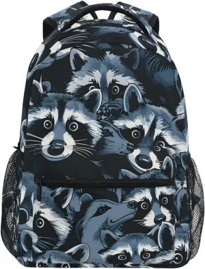 ALAZA Suspicious Black Backpacks for Girls Boys School Backpack Kids Bookbag 3rd 4th 5th Grade Elementary Students Daypacks Travel Laptop Shoulder Bag
