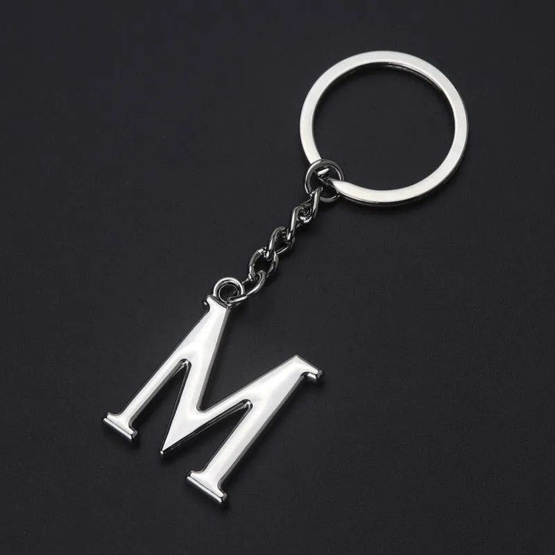 Alphabet Letter Keychain Pendant