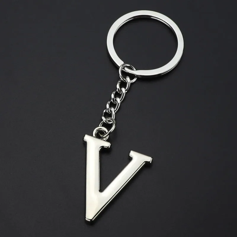 Alphabet Letter Keychain Pendant