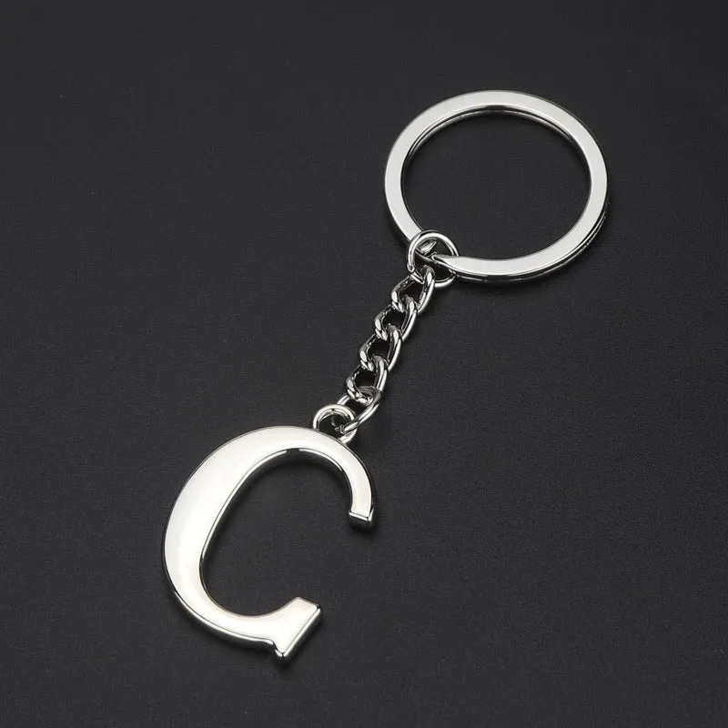 Alphabet Letter Keychain Pendant