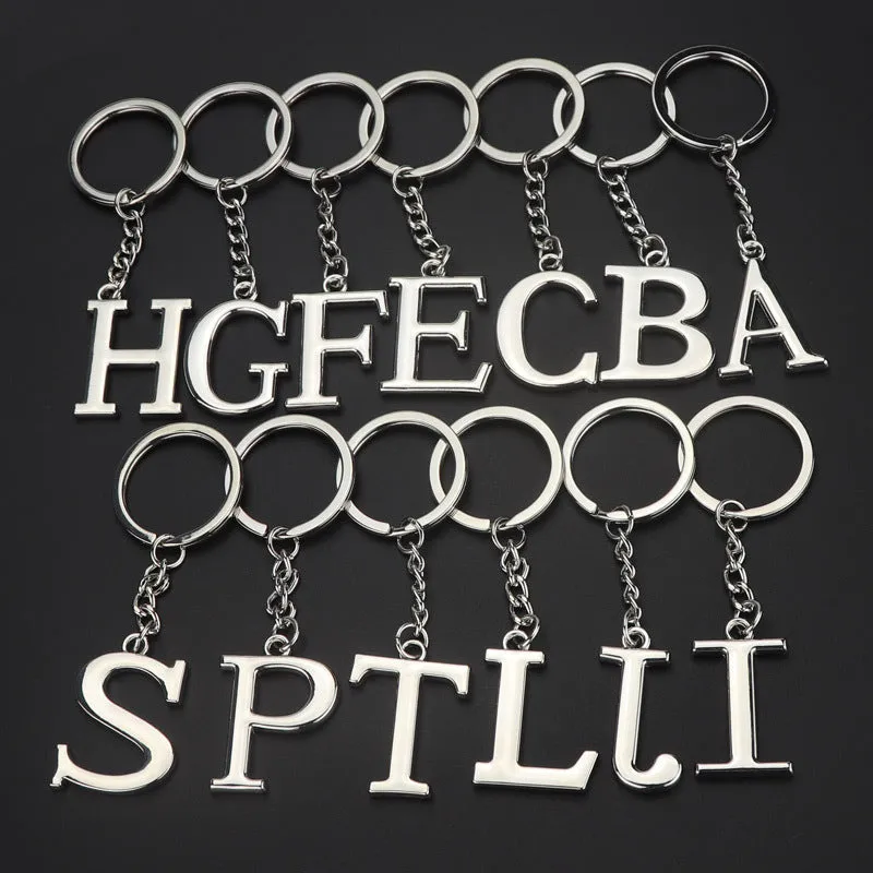 Alphabet Letter Keychain Pendant