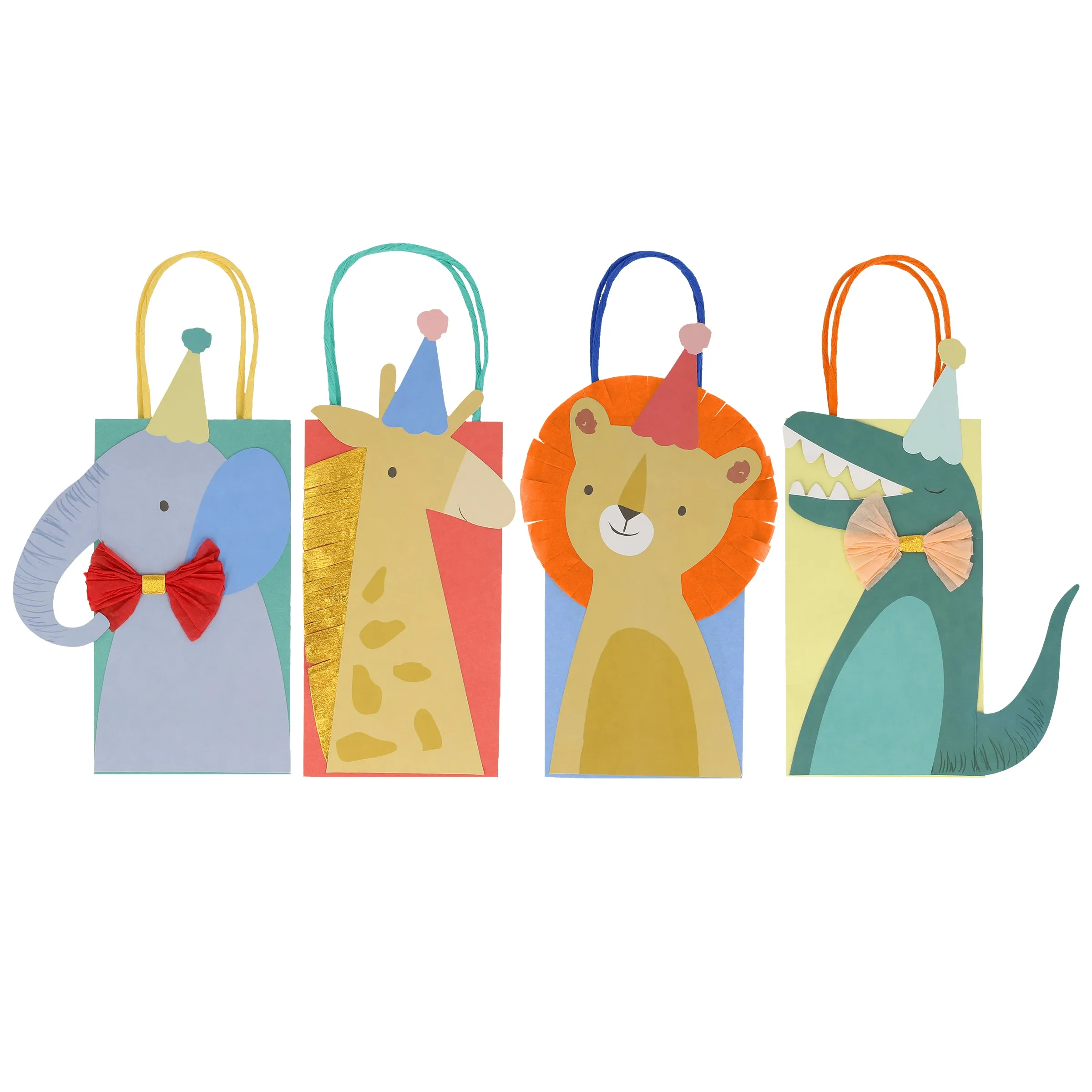 Animal Parade Party Bags, Pack of 8
