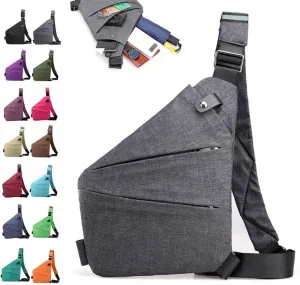 Anti Theft Travel Bag, Large Crossbody Bags for Women Men, Waterproof Lightweight Shoulder Sling Bags