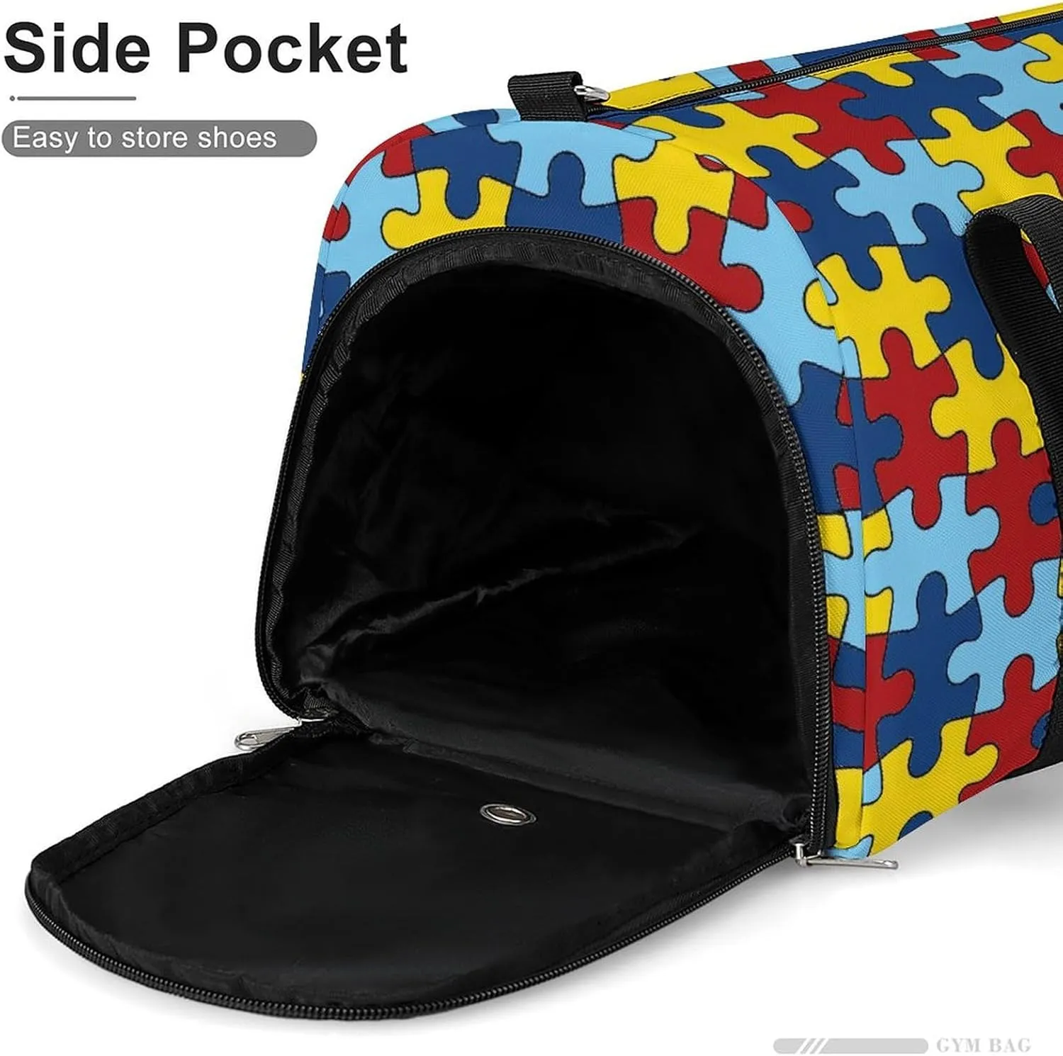 AUTISM AWARANESS Lightweight And Large Capacity Fitness Bag