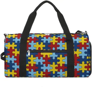 AUTISM AWARANESS Lightweight And Large Capacity Fitness Bag