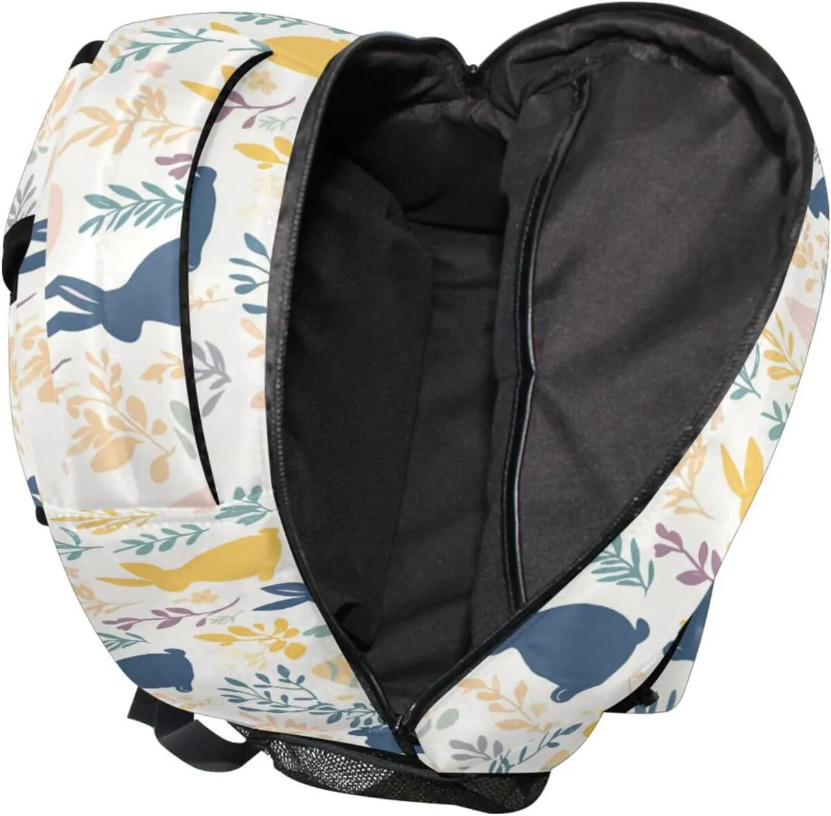 Backpack for Men Women Waterproof Stylish Travel Bags with Chest Strap for Business Work College Travel Trip Easter Bunnies Colorful Safari Simple