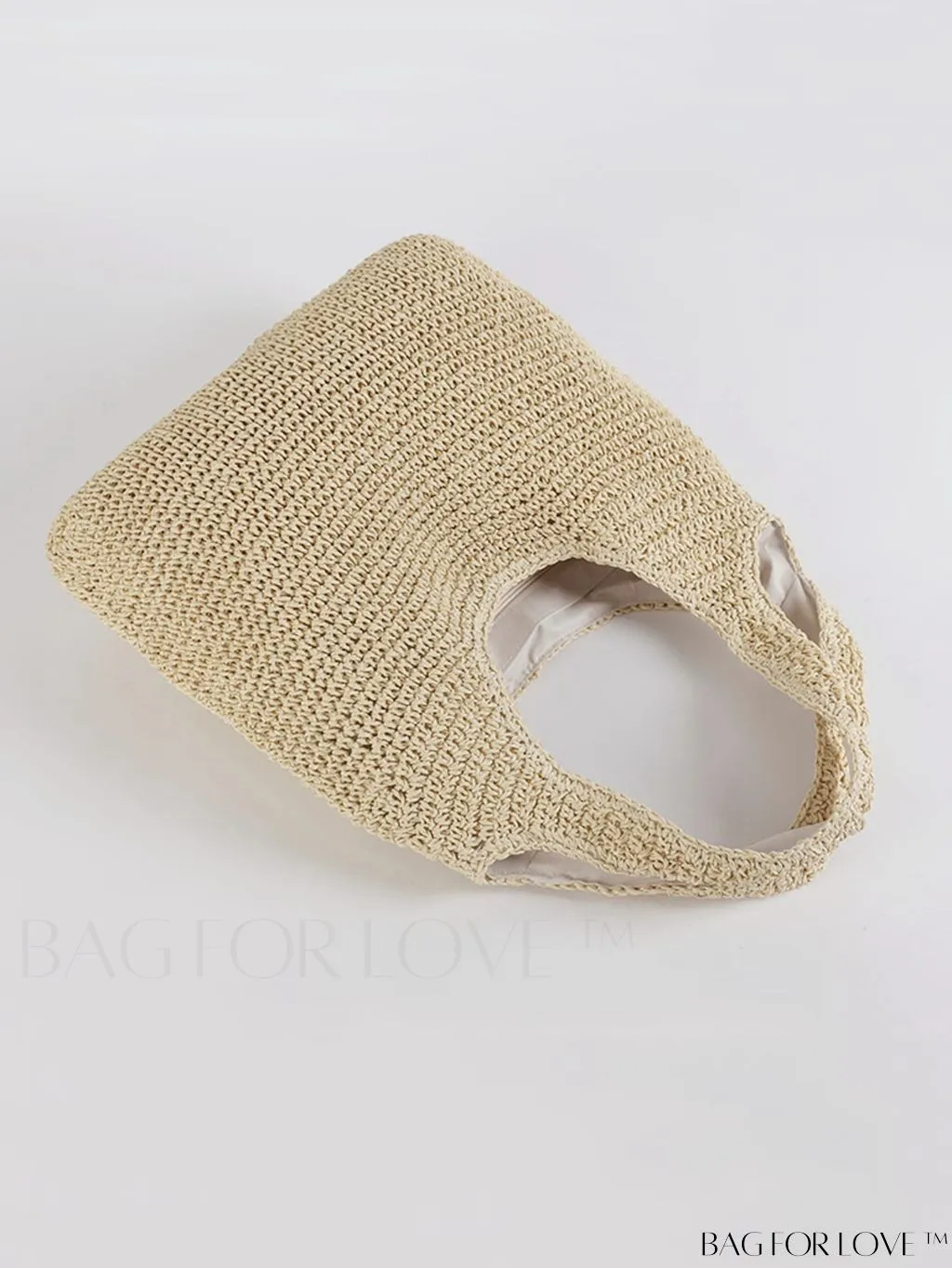 BagForLove - Chic Straw Shoulder Bag - Sleek & Polished Design