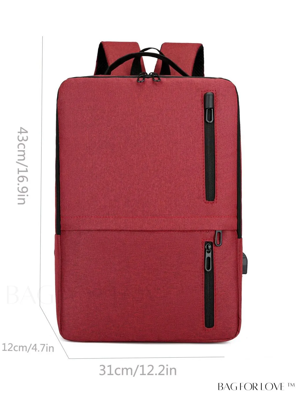 BagForLove - Professional Laptop Backpack - Sleek Solid Color Design