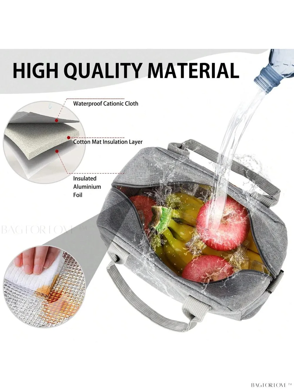 BagForLove - Reusable Thermal Bag For Work And School Commute
