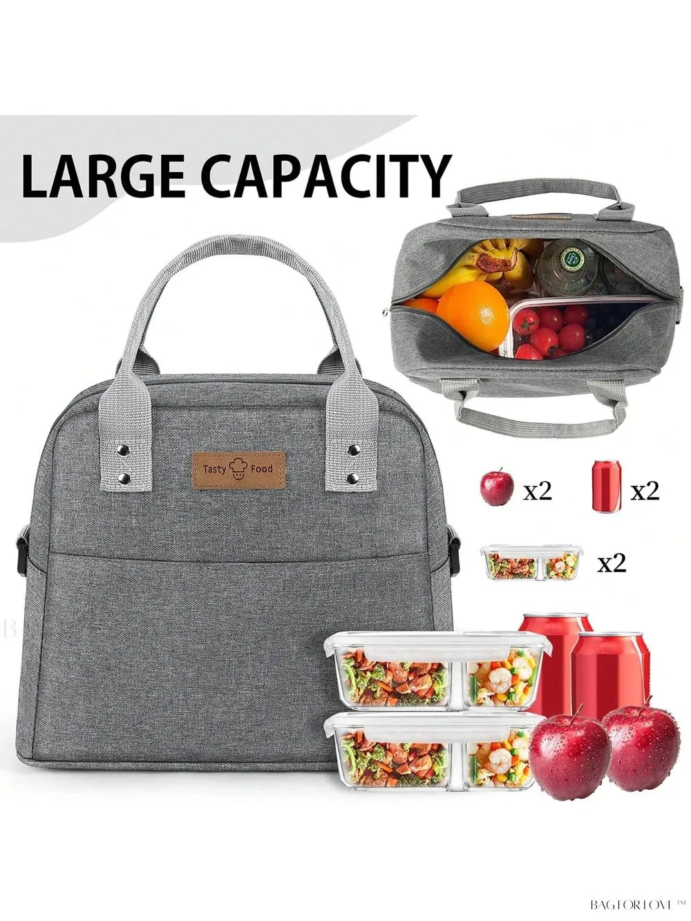 BagForLove - Reusable Thermal Bag For Work And School Commute