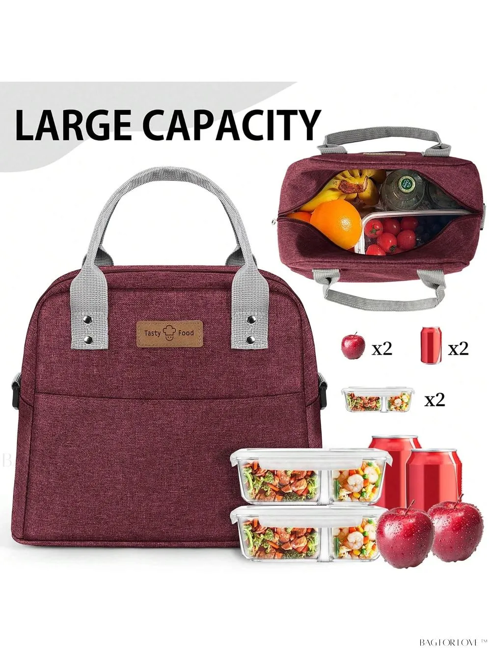 BagForLove - Reusable Thermal Bag For Work And School Commute