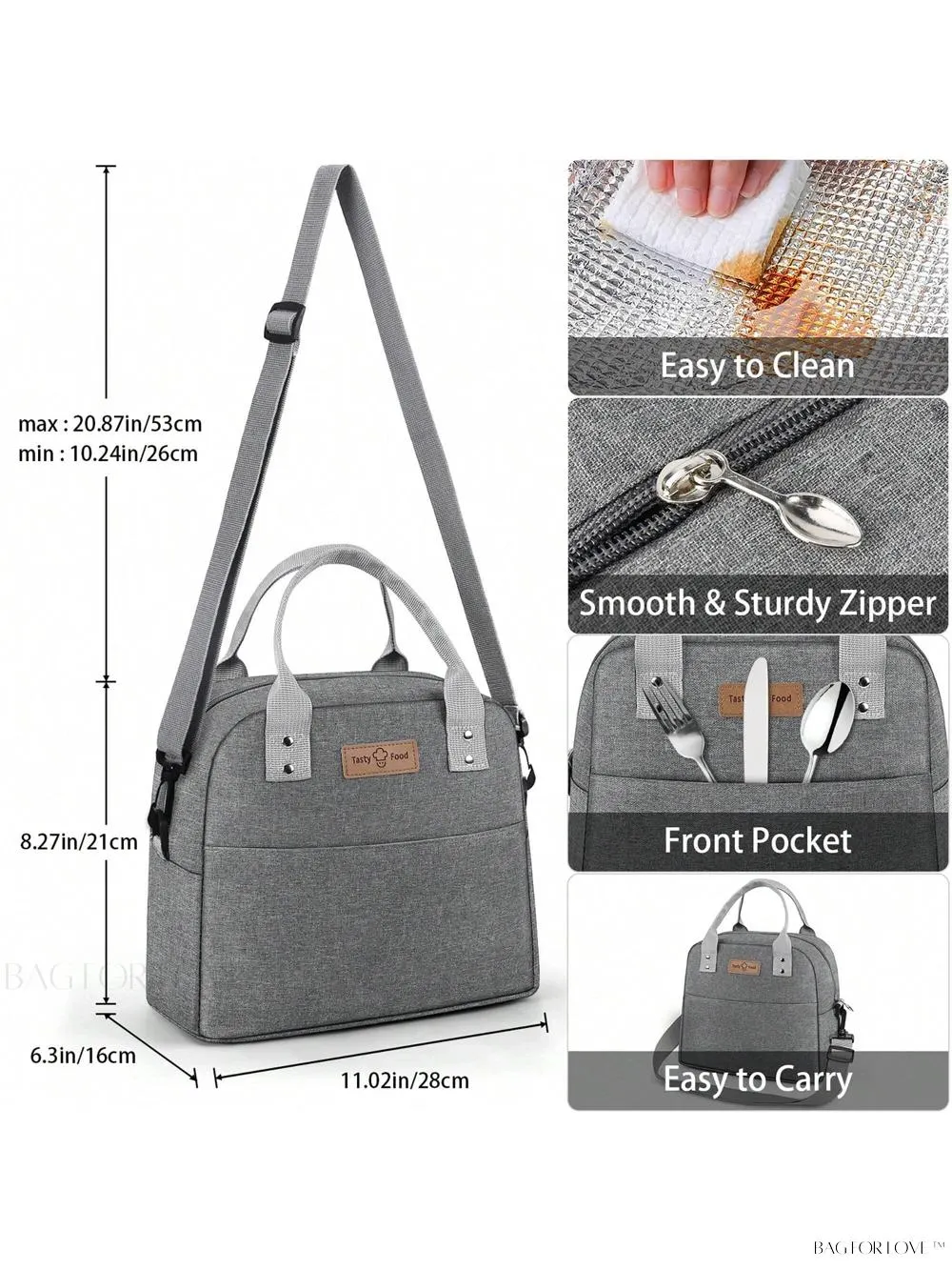 BagForLove - Reusable Thermal Bag For Work And School Commute