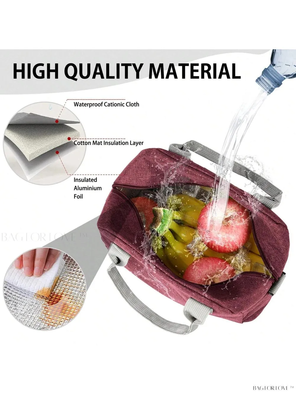 BagForLove - Reusable Thermal Bag For Work And School Commute