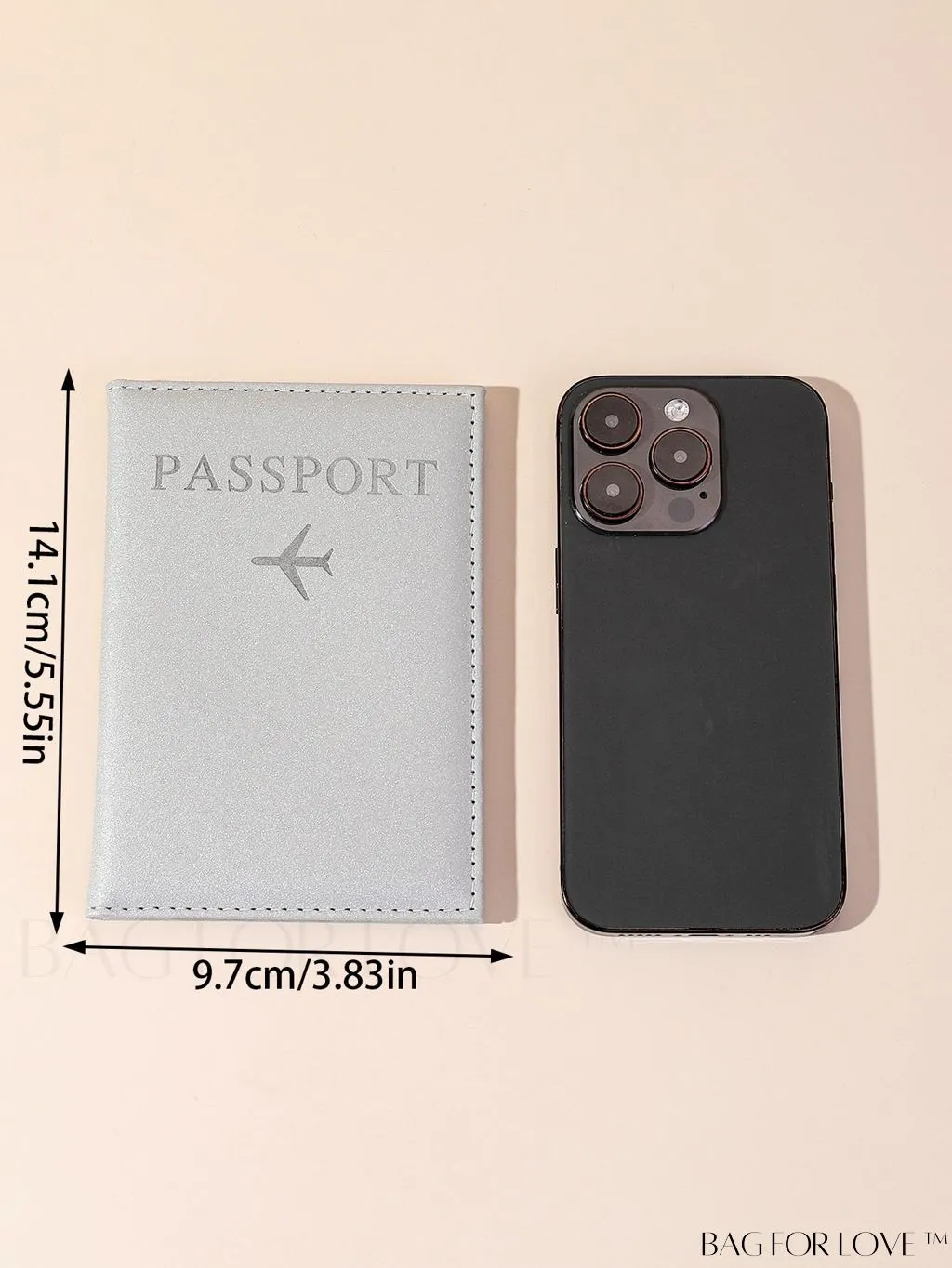BagForLove - Travel-Ready Marble Pattern Passport Holder
