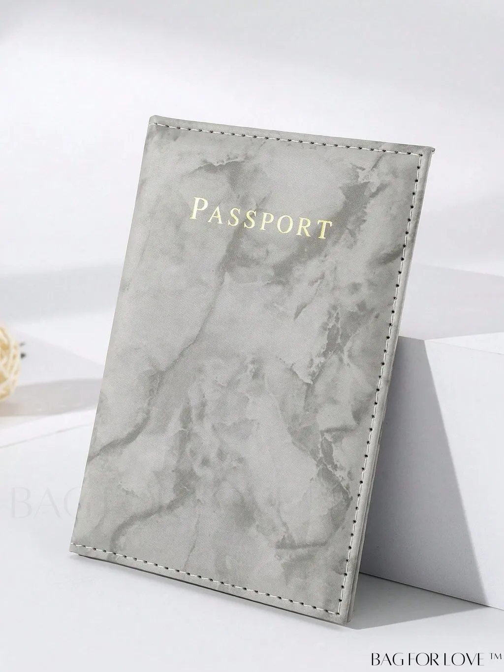 BagForLove - Travel-Ready Marble Pattern Passport Holder