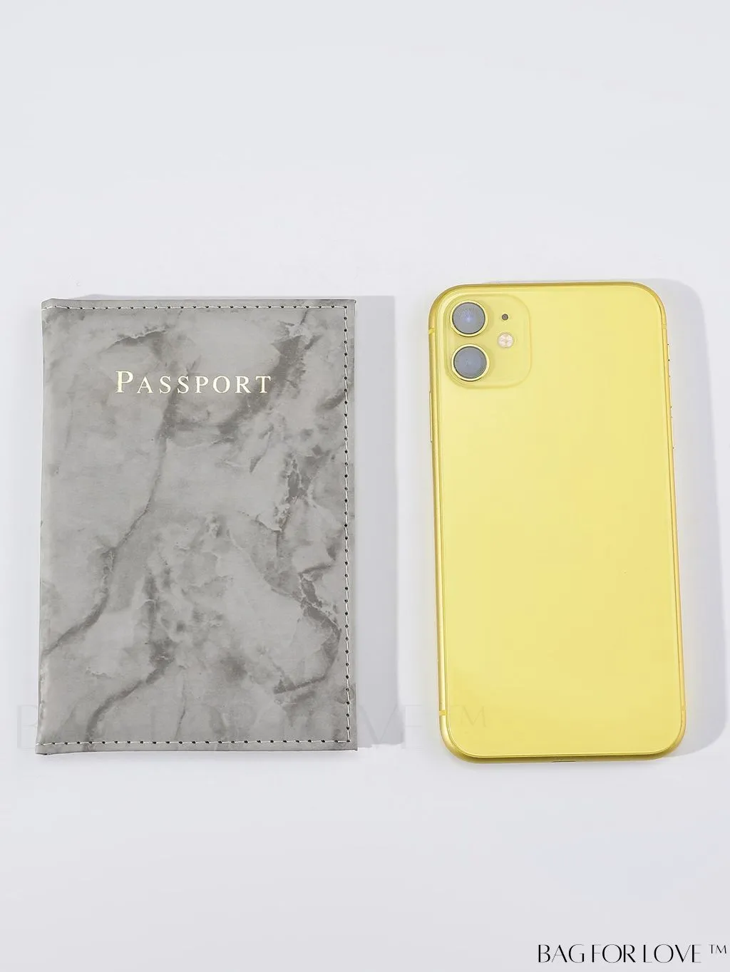 BagForLove - Travel-Ready Marble Pattern Passport Holder