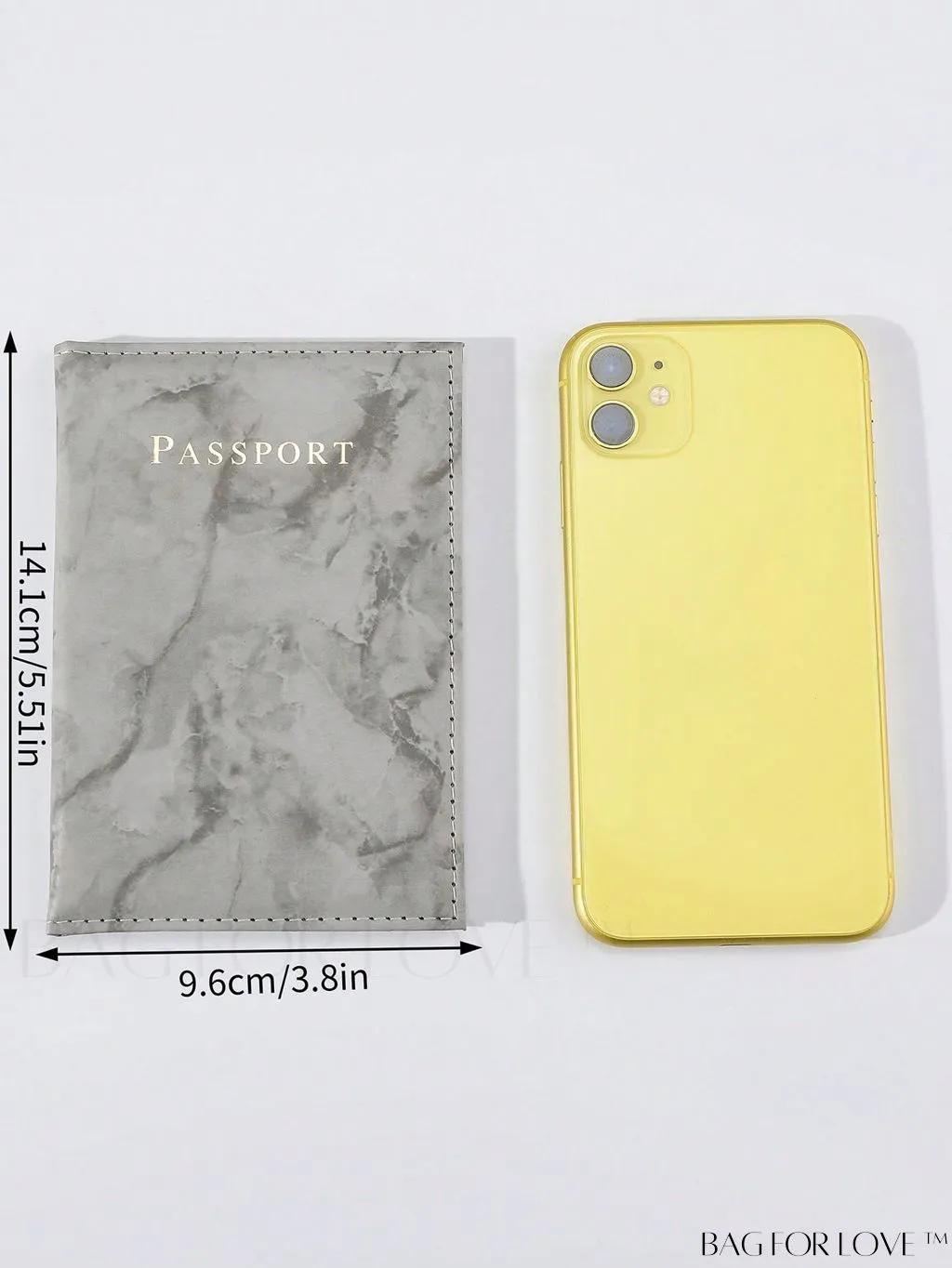 BagForLove - Travel-Ready Marble Pattern Passport Holder