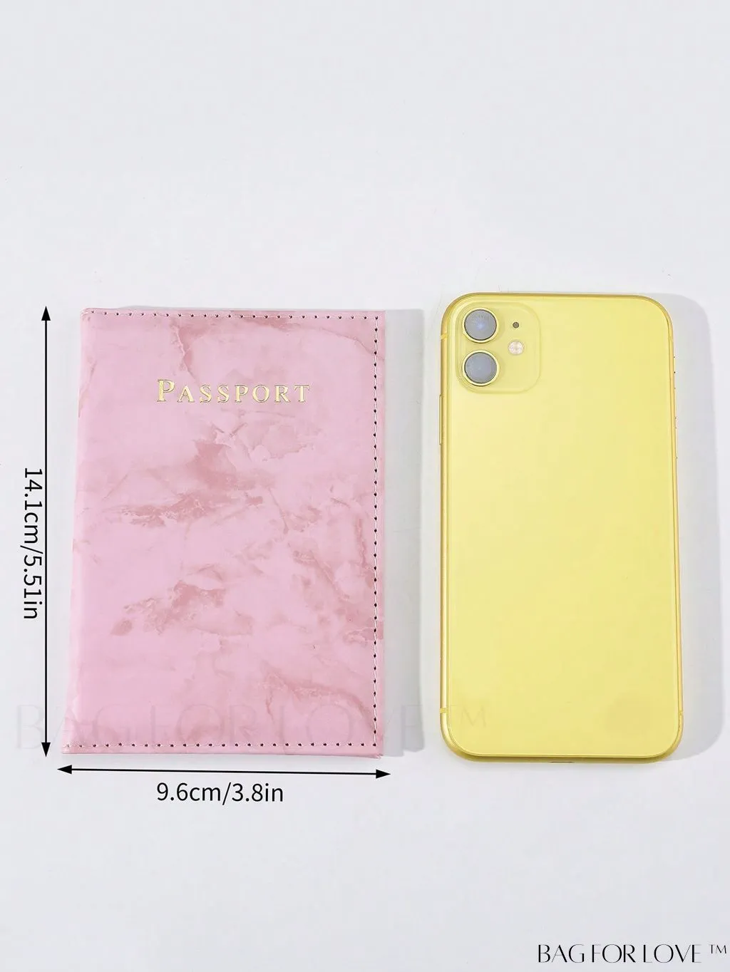 BagForLove - Travel-Ready Marble Pattern Passport Holder