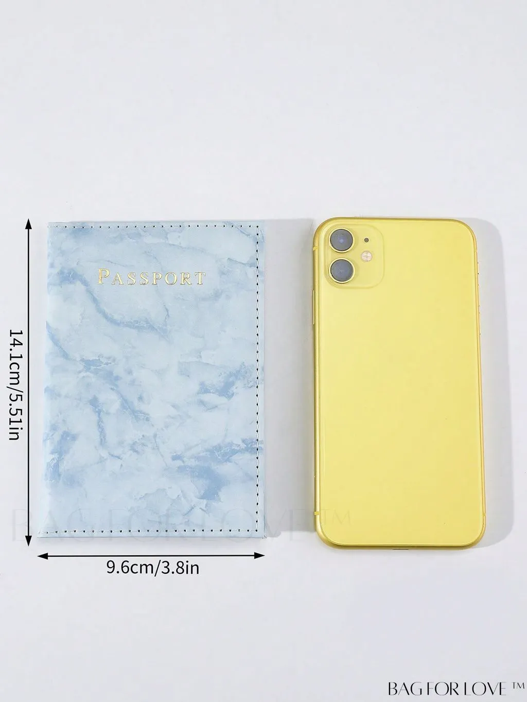 BagForLove - Travel-Ready Marble Pattern Passport Holder