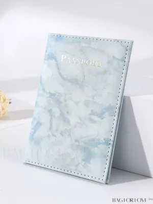 BagForLove - Travel-Ready Marble Pattern Passport Holder