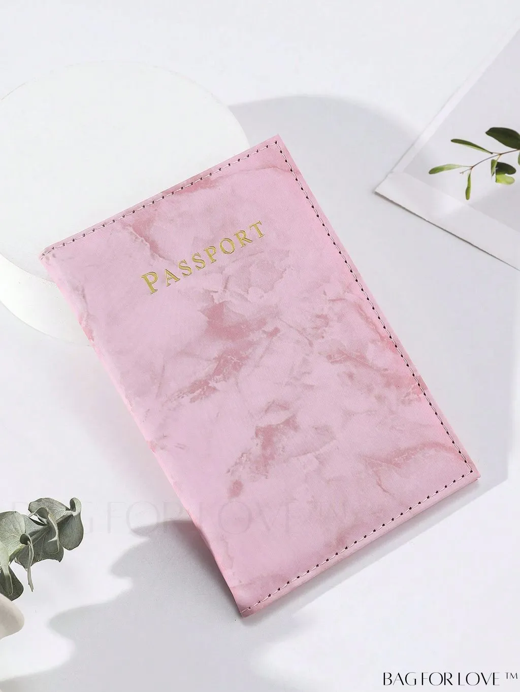 BagForLove - Travel-Ready Marble Pattern Passport Holder