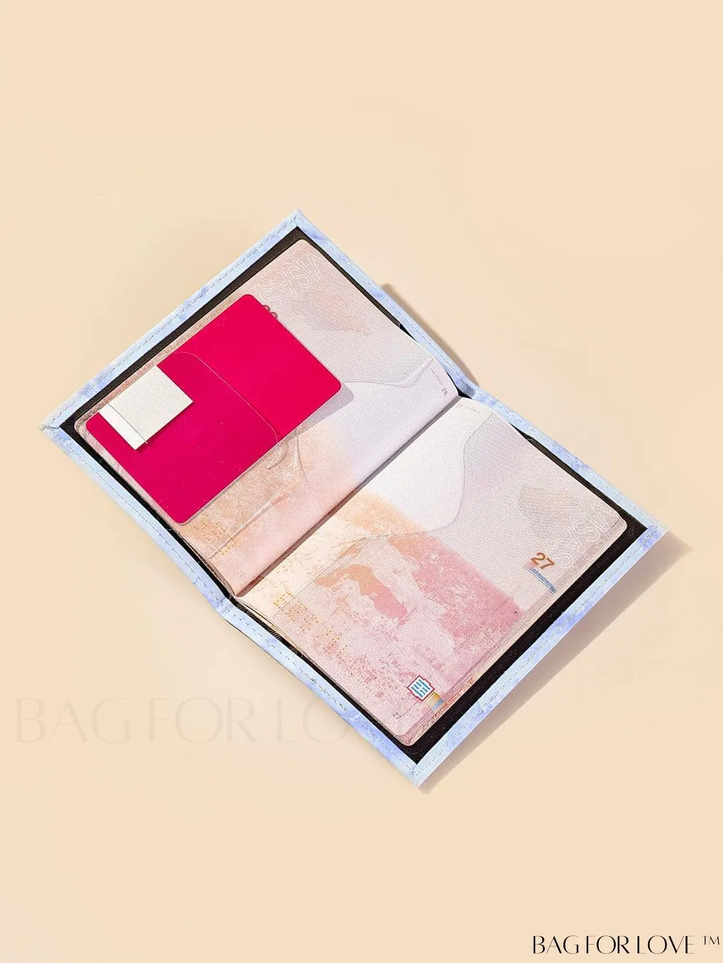 BagForLove - Travel-Ready Marble Pattern Passport Holder